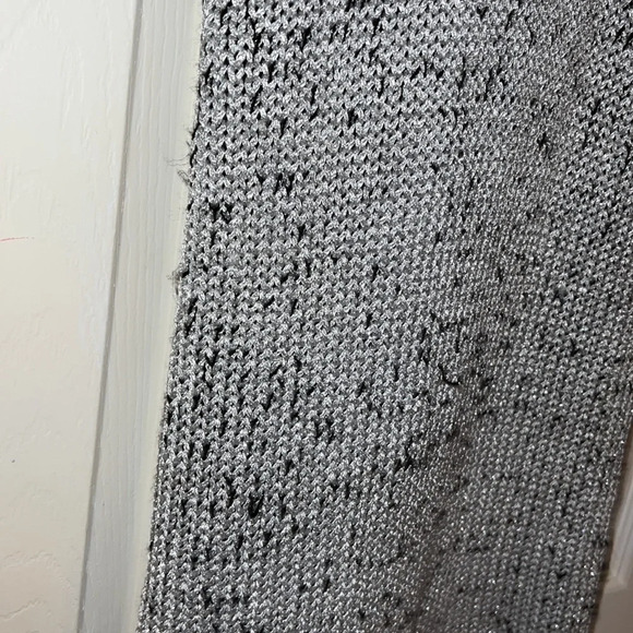 H&M Metallic sweater spaghetti straps mini dress  Sz S - Picture 11 of 13